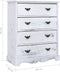 vidaXL - Ladekast - 60x30x75 - cm - hout - wit