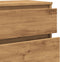 vidaXL - Ladekast - 60x36x103 - cm - bewerkt - hout - artisanaal - eikenkleur