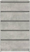 vidaXL - Ladekast - 60x36x103 - cm - bewerkt - hout - betongrijs