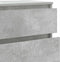 vidaXL - Ladekast - 60x36x103 - cm - bewerkt - hout - betongrijs