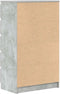 vidaXL - Ladekast - 60x36x103 - cm - bewerkt - hout - betongrijs