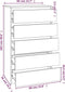 vidaXL - Ladekast - 60x36x103 - cm - bewerkt - hout - bruin - eikenkleur
