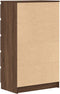 vidaXL - Ladekast - 60x36x103 - cm - bewerkt - hout - bruin - eikenkleur