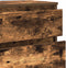 vidaXL - Ladekast - 60x36x103 - cm - bewerkt - hout - gerookt - eikenkleurig