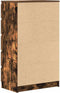 vidaXL - Ladekast - 60x36x103 - cm - bewerkt - hout - gerookt - eikenkleurig