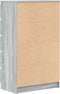 vidaXL - Ladekast - 60x36x103 - cm - bewerkt - hout - grijs - sonoma - eikenkleurig