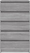 vidaXL - Ladekast - 60x36x103 - cm - bewerkt - hout - grijs - sonoma - eikenkleurig