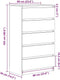 vidaXL - Ladekast - 60x36x103 - cm - bewerkt - hout - oud - houtkleurig