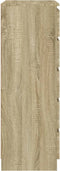 vidaXL - Ladekast - 60x36x103 - cm - bewerkt - hout - sonoma - eikenkleurig