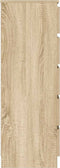 vidaXL - Ladekast - 60x36x103 - cm - bewerkt - hout - sonoma - eikenkleurig