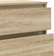vidaXL - Ladekast - 60x36x103 - cm - bewerkt - hout - sonoma - eikenkleurig