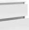vidaXL - Ladekast - 60x36x103 - cm - bewerkt - hout - wit
