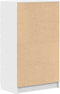 vidaXL - Ladekast - 60x36x103 - cm - bewerkt - hout - wit