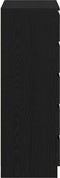 vidaXL - Ladekast - 60x36x103 - cm - bewerkt - hout - zwart - eikenkleur