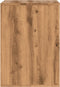 vidaXL - Ladekast - 60x41x58 - cm - bewerkt - hout - artisanaal - eikenkleurig
