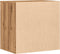 vidaXL - Ladekast - 60x41x58 - cm - bewerkt - hout - artisanaal - eikenkleurig