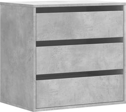 vidaXL - Ladekast - 60x41x58 - cm - bewerkt - hout - betongrijs