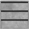 vidaXL - Ladekast - 60x41x58 - cm - bewerkt - hout - betongrijs