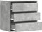 vidaXL - Ladekast - 60x41x58 - cm - bewerkt - hout - betongrijs