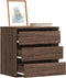 vidaXL - Ladekast - 60x41x58 - cm - bewerkt - hout - bruin - eikenkleurig