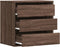 vidaXL - Ladekast - 60x41x58 - cm - bewerkt - hout - bruin - eikenkleurig