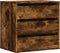 vidaXL - Ladekast - 60x41x58 - cm - bewerkt - hout - gerookt - eikenkleurig