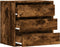 vidaXL - Ladekast - 60x41x58 - cm - bewerkt - hout - gerookt - eikenkleurig