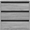 vidaXL - Ladekast - 60x41x58 - cm - bewerkt - hout - grijs - sonoma - eikenkleurig