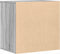 vidaXL - Ladekast - 60x41x58 - cm - bewerkt - hout - grijs - sonoma - eikenkleurig