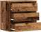 vidaXL - Ladekast - 60x41x58 - cm - bewerkt - hout - oud - houtkleurig