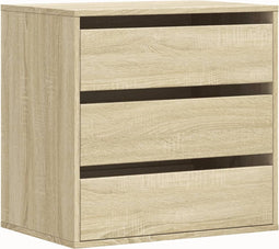 vidaXL - Ladekast - 60x41x58 - cm - bewerkt - hout - sonoma - eikenkleurig