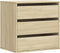 vidaXL - Ladekast - 60x41x58 - cm - bewerkt - hout - sonoma - eikenkleurig