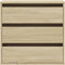 vidaXL - Ladekast - 60x41x58 - cm - bewerkt - hout - sonoma - eikenkleurig