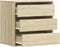 vidaXL - Ladekast - 60x41x58 - cm - bewerkt - hout - sonoma - eikenkleurig