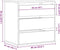 vidaXL - Ladekast - 60x41x58 - cm - bewerkt - hout - wit