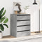 vidaXL - Ladekast - 60x41x76 - cm - bewerkt - hout - betongrijs