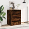 vidaXL - Ladekast - 60x41x76 - cm - bewerkt - hout - gerookt - eikenkleurig