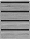 vidaXL - Ladekast - 60x41x76 - cm - bewerkt - hout - grijs - sonoma - eikenkleurig
