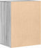 vidaXL - Ladekast - 60x41x76 - cm - bewerkt - hout - grijs - sonoma - eikenkleurig