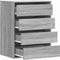 vidaXL - Ladekast - 60x41x76 - cm - bewerkt - hout - grijs - sonoma - eikenkleurig