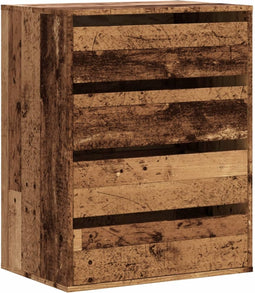 vidaXL - Ladekast - 60x41x76 - cm - bewerkt - hout - oud - houtkleurig