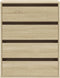 vidaXL - Ladekast - 60x41x76 - cm - bewerkt - hout - sonoma - eikenkleurig
