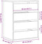 vidaXL - Ladekast - 60x41x76 - cm - bewerkt - hout - sonoma - eikenkleurig
