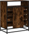 vidaXL - Ladekast - 70x41x83,5 - cm - bewerkt - hout - gerookt - eikenkleurig