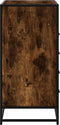 vidaXL - Ladekast - 70x41x83,5 - cm - bewerkt - hout - gerookt - eikenkleurig