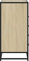 vidaXL - Ladekast - 70x41x83,5 - cm - bewerkt - hout - sonoma - eikenkleurig