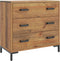 vidaXL - Ladekast - 75x35x70 - cm - massief - grenenhout