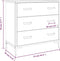 vidaXL - Ladekast - 75x35x70 - cm - massief - grenenhout