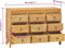 vidaXL - Ladekast - 80x30x55 - cm - massief - teakhout