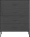 vidaXL - Ladekast - 80x35x101,5 - cm - staal - antracietkleurig